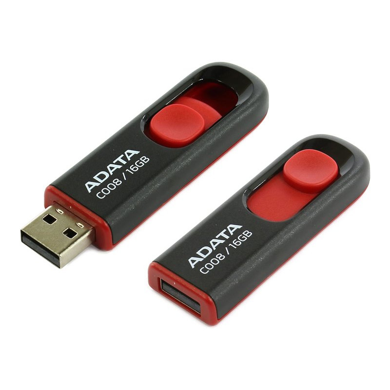 ADATA C008/16GB/USB 2.0/USB-A/Červená