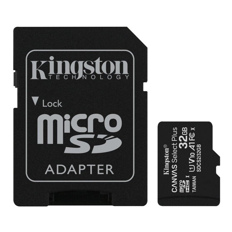 Kingston Canvas Select Plus A1/micro SDHC/32GB/UHS-I U1/Class 10/+ Adaptér