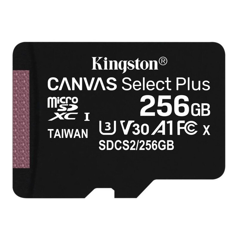 Kingston CANVAS SELECT PLUS/micro SDXC/256GB/UHS-I U3 / Class 10