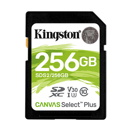 Kingston Canvas Select Plus U3/SDXC/256GB/UHS-I U3/Class 10