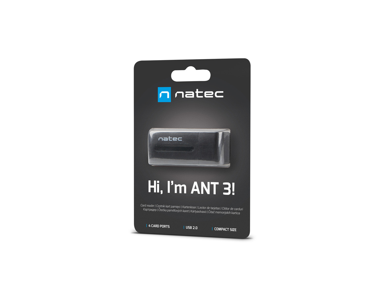 Natec ALL in One čítačka kariet MINI ANT USB 20, M2/microSD/MMC/Ms/RS-MMC/SD/T-Flash