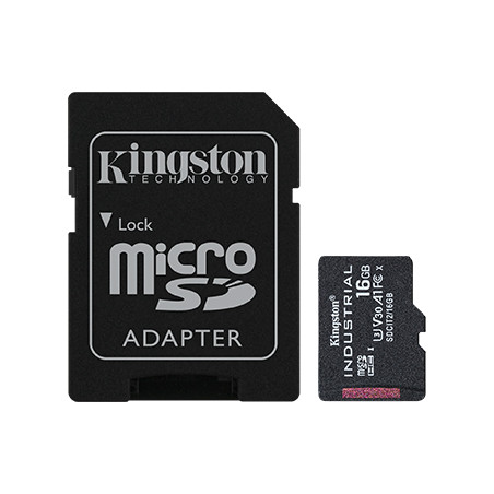 Kingston Industrial/micro SDHC/16GB/UHS-I U3 / Class 10/+ Adaptér