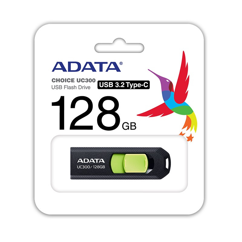 ADATA UC300/128GB/USB 3.2/USB-C/Čierna