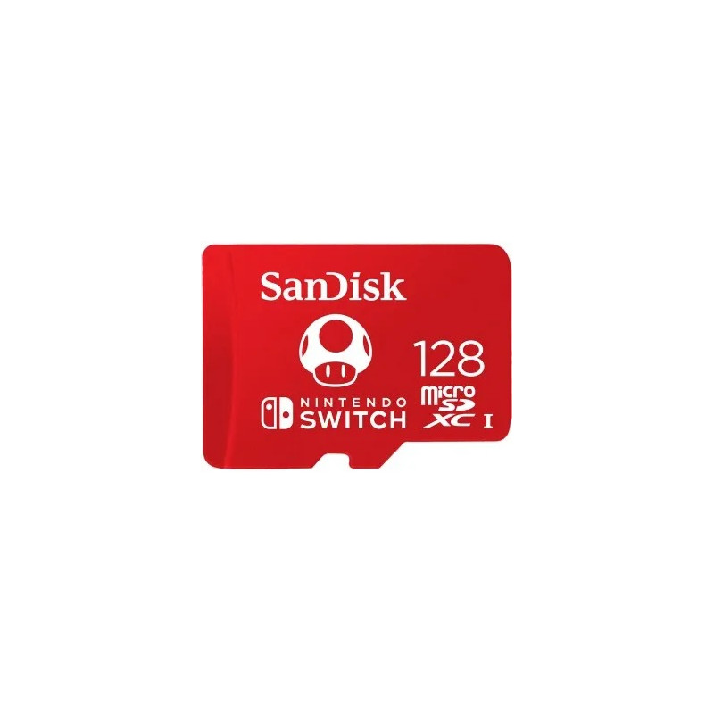 SanDisk Ninendo Switch/micro SDXC/128GB/UHS-I U3 / Class 10/Červená