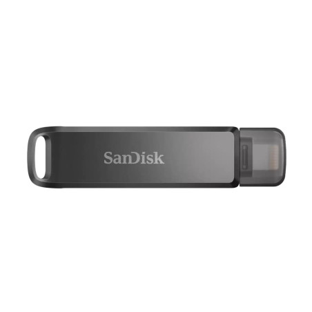 SanDisk iXpand Flash Drive Luxe/256GB/USB 3.0/Lightning + USB-A/Sivá