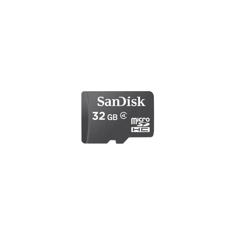 Sandisk/micro SDHC/32GB/Class 4/+ Adaptér/Čierna