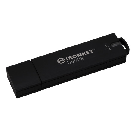 Kingston Ironkey D500S/8GB/USB 3.2/USB-A/Čierna
