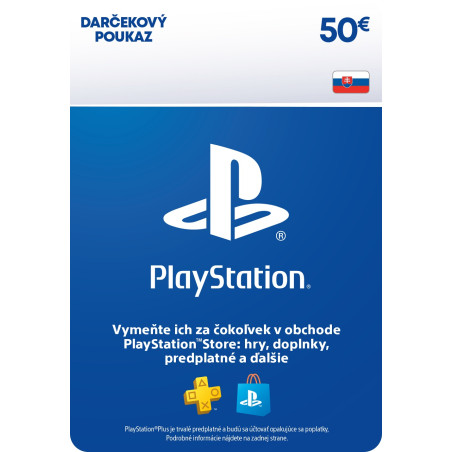ESD SK - PS Store el. peňaženka - 50 EUR