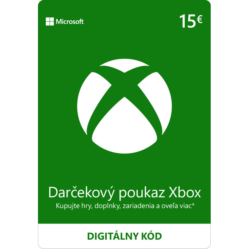 ESD XBOX - Dárková karta Xbox 15 EUR