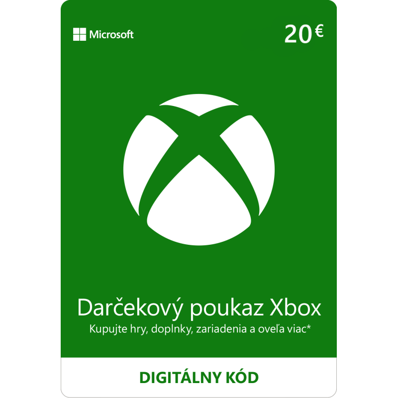 ESD XBOX - Dárková karta Xbox 20 EUR