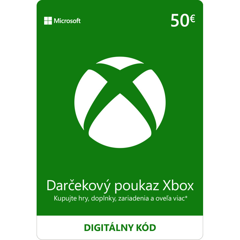 ESD XBOX - Dárková karta Xbox 50 EUR