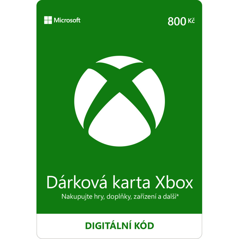 ESD XBOX - Dárková karta Xbox 800 Kč