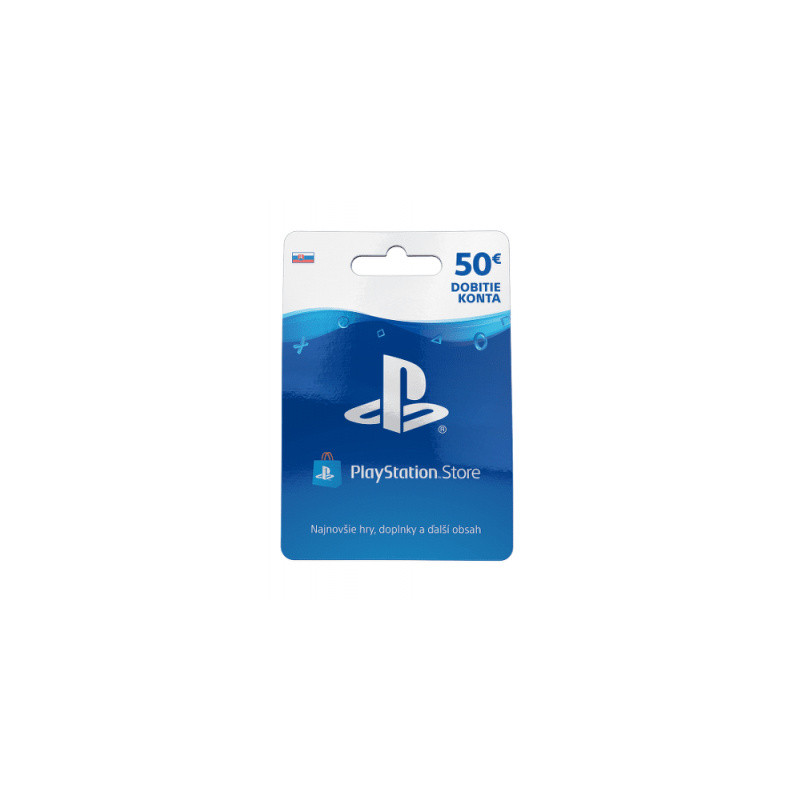 PlayStation Live Cards 50 EUR Hang pre SK PS Store