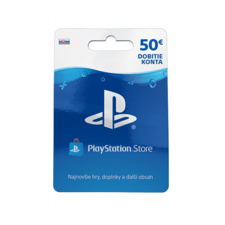 PlayStation Live Cards 50 EUR Hang pre SK PS Store