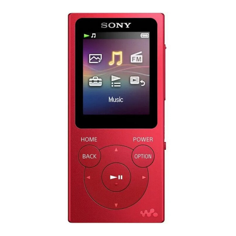 Sony MP3 8GB NW-E394L, červený