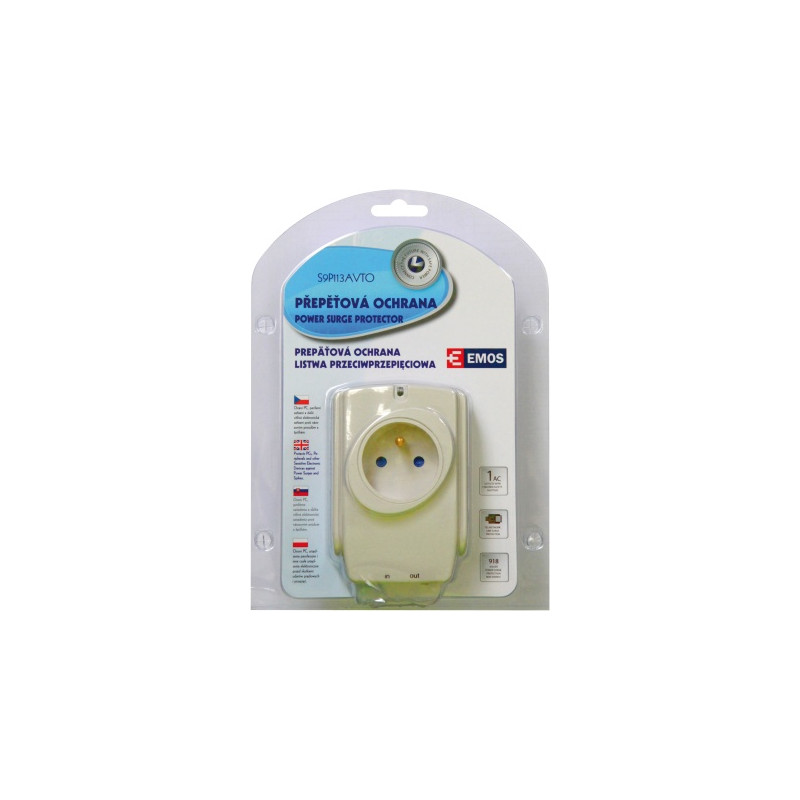 Prepäťová ochrana 1 zásuvka