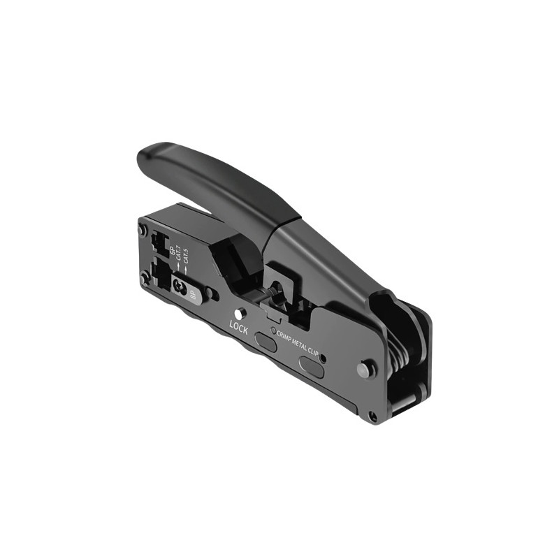 W-star Krimpovacie kliešte RJ45 WS7018 kompaktné kliešte Cat7, Cat6, Cat5, RJ45, RJ12, STP