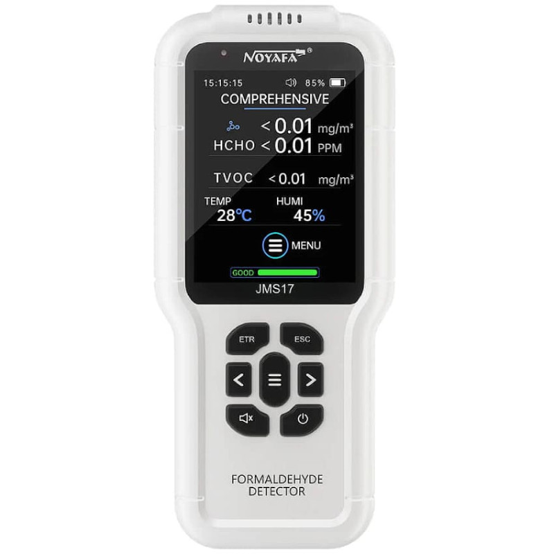 W-Star Monitor kvality vzduchu WSJMS17, TVOC, HCHO, teplota, vlhkosť, záznam hodnôt