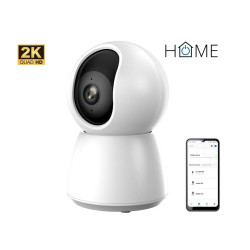 iGET HOME Camera CS4 White - WiFi 2K IP kamera, nočné videnie, audio, RJ45, auto tracking