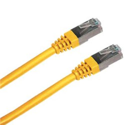 Patchkábel S/FTP, Cat6, 2xRJ45, 7m žltý