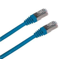 Patchkábel S/FTP, Cat6, 2xRJ45, 7m modrý