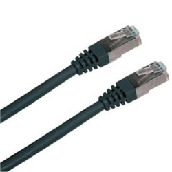 Patchkábel S/FTP, Cat.6, 2xRJ45, 1m čierny