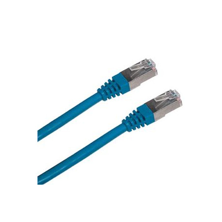Patch cord FTP cat5e 0,5M modrý
