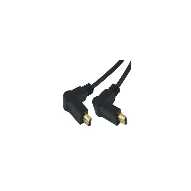 PremiumCord Kábel HDMI A - HDMI A M/M 15m, rotačný