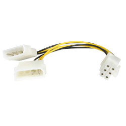 Redukcia napájacia 5.25'' Molex-6 pin pre graf.karty