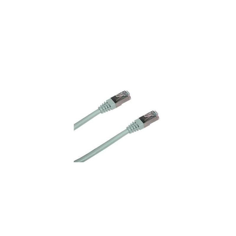 DATACOM Patch cord SFTP cat6 0,5m sivý