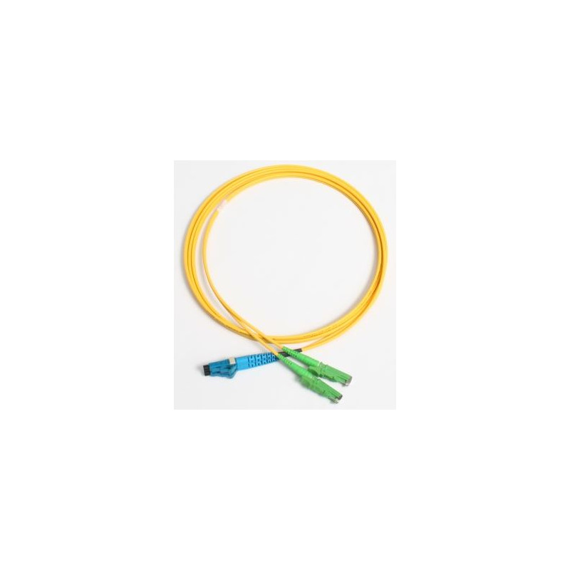 Patchcord FO duplex E2000/APC-LC 9/125um SM 1m, OS2