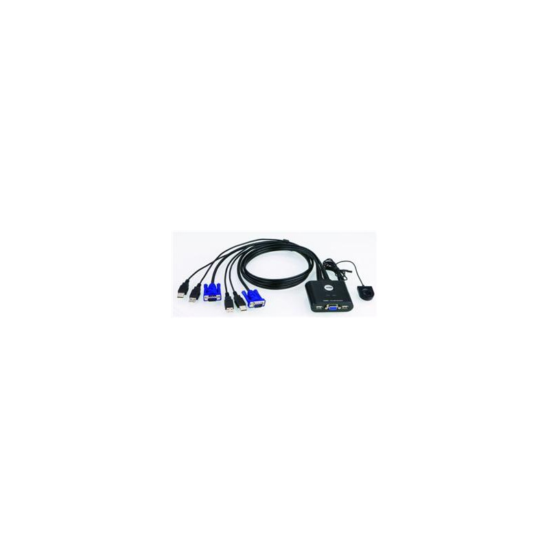 Aten 2-port KVM USB mini, 1m káble, DO