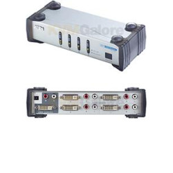 ATEN DVI video prepínač 4 PC - 1 DVI monitor+4xcin