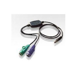 ATEN USB konvertor na 2xPS/2, kl.+myš, káblový