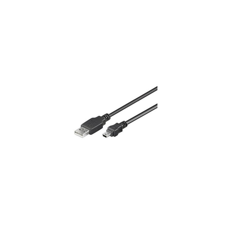 PremiumCord Kábel mini USB, A-B, 5 pinov, 0,5 m