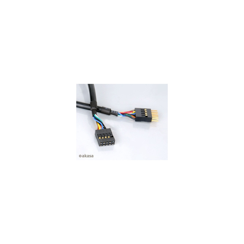 AKASA - USB kábel - 40 cm - predlžovací interný