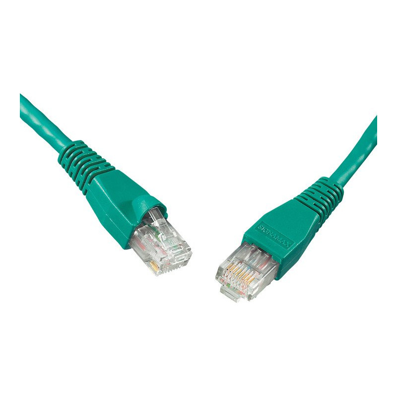 SOLARIX patch kábel CAT6 UTP PVC 2m zelený snag-proof