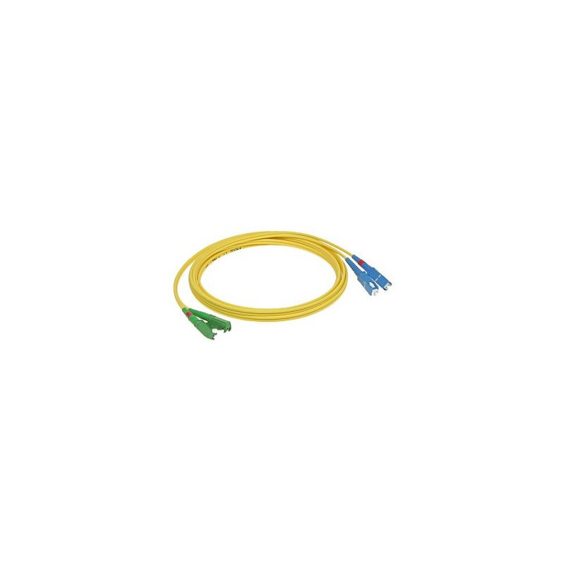 Patchcord FO duplex E2000/APC-SC/UPC 9/125um SM 10m, OS2
