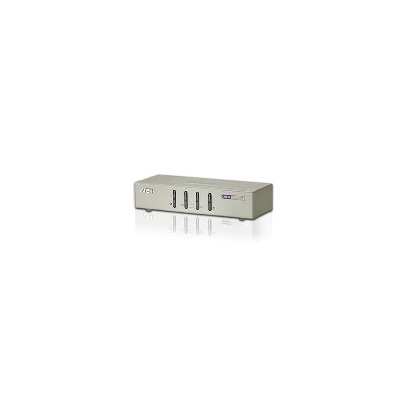 Aten 4-port KVM USB, audio 2.1, vrátane káblov
