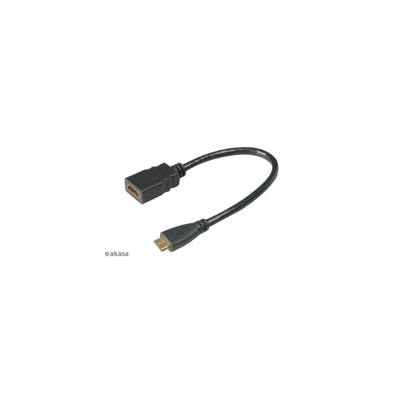 AKASA - HDMI na mini HDMI adaptér - 25 cm