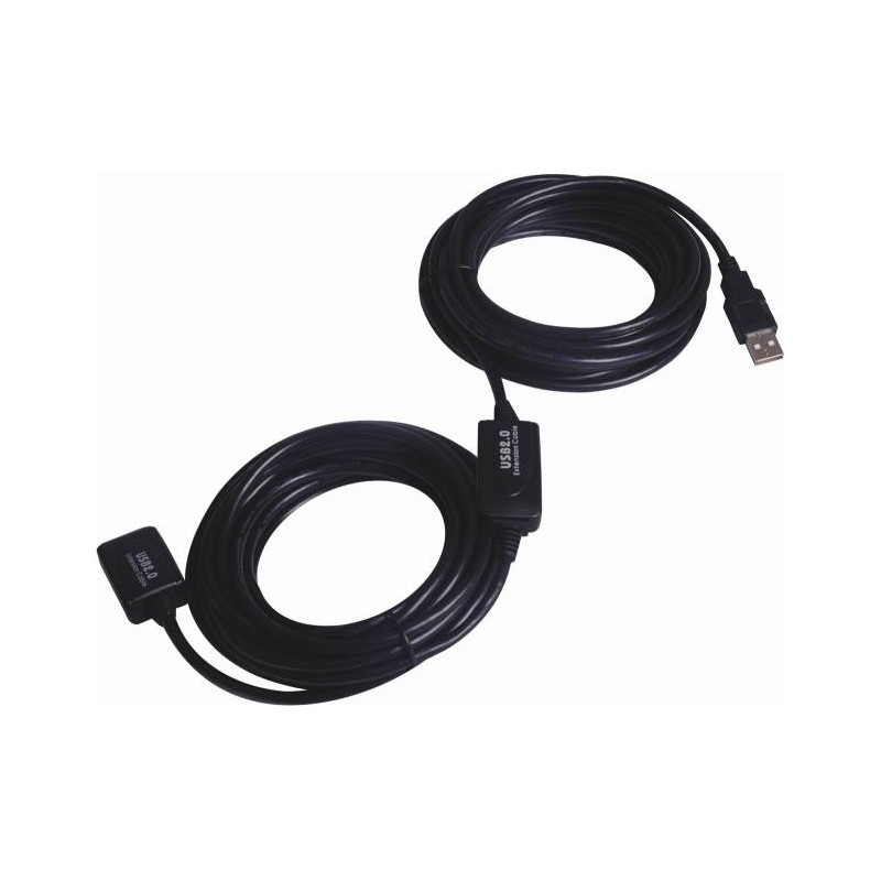 PremiumCord USB 2.0 repeater a predlžovací kábel A/M-A/F 15m