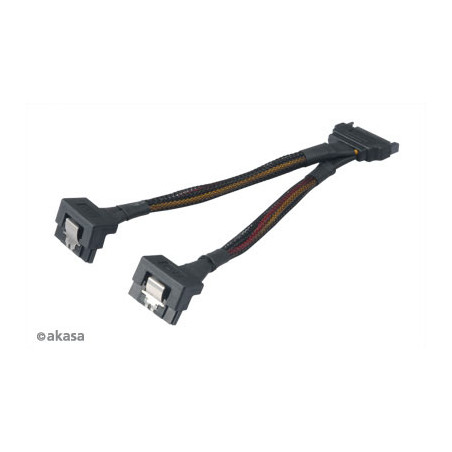 SATA napájacia rozdvojka Sata(M) na 2xSata(F) 15 cm