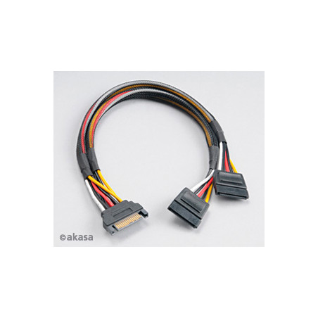 SATA napájacia rozdvojka Sata(M) na 2xSata(F) 30 cm