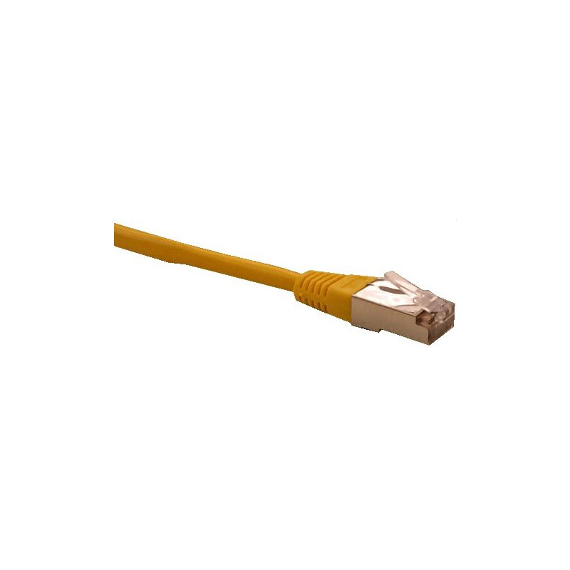 Patch cord FTP cat5e 0,25 M žltý