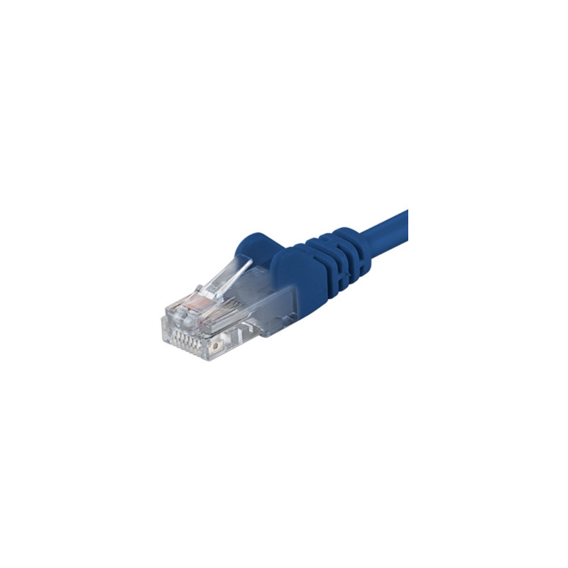 PremiumCord Patch kábel UTP RJ45-RJ45 level 5e 1m modrá