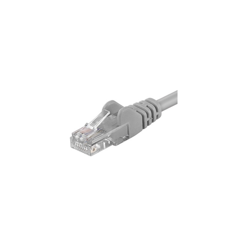 PremiumCord Patch kábel UTP RJ45-RJ45 level 5e 5m šedá