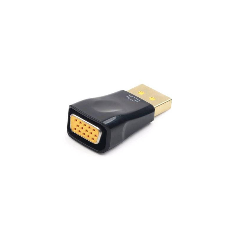 Gembird redukcia Displayport na VGA, M/F, čierna