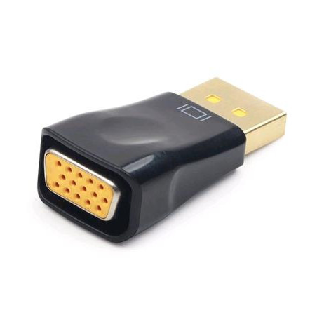 Gembird redukcia Displayport na VGA, M/F, čierna