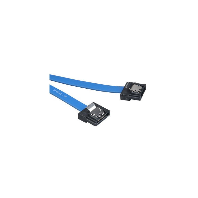AKASA - Proslim 6Gb/s SATA3 kábel - 15 cm - modrý