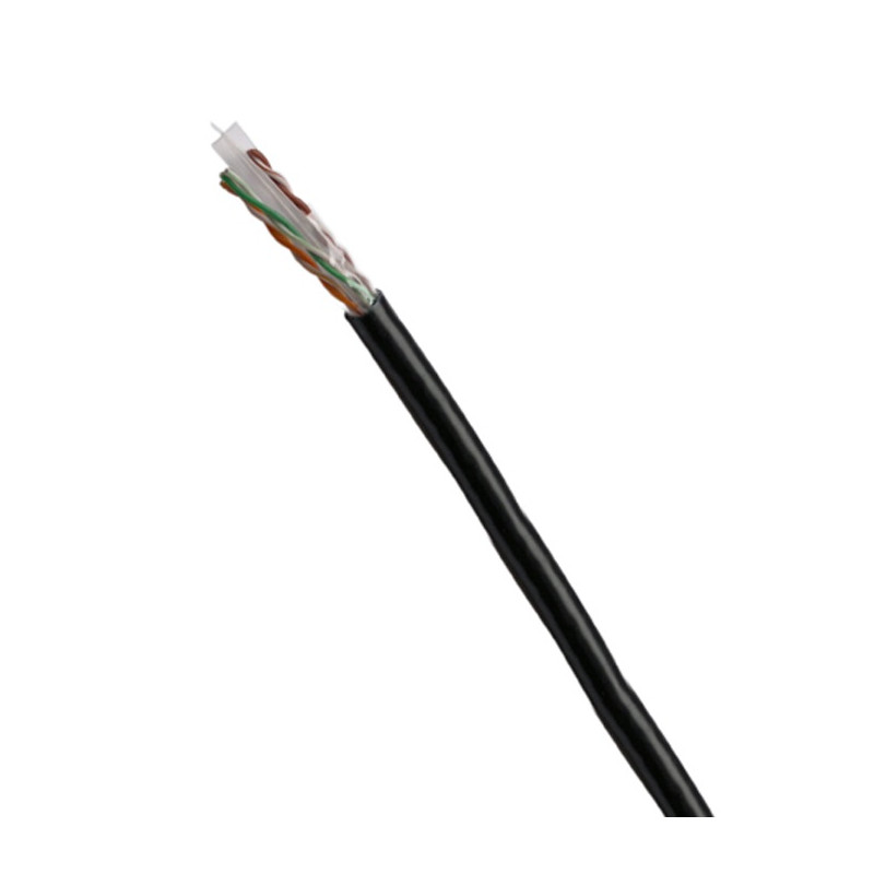 DATACOM UTP drôt CAT6 PE 100m čierny OUTDOOR